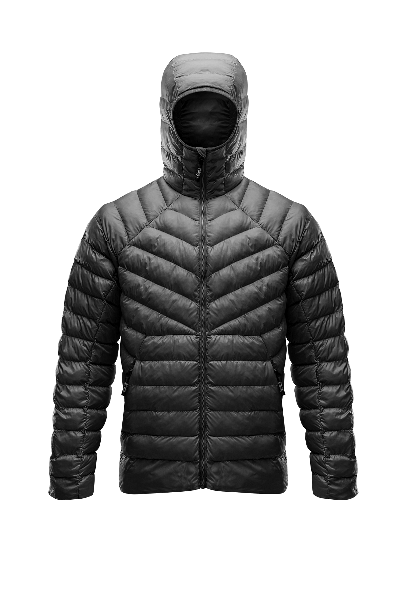 Ithax Jacket | Men's Grey Hooded Synthetic Insulation Jacket – ThruDark