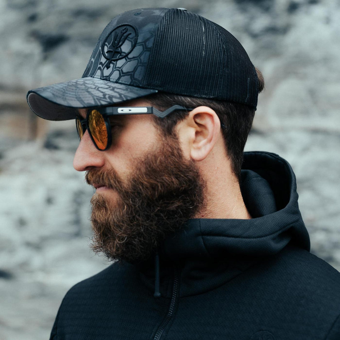 Black Kryptek Cap | Retro Trucker Cap | ThruDark