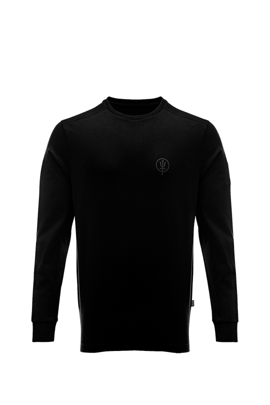 INSIGNIA LONG SLEEVE TSHIRT | Black Long Sleeve Graphic Tee – ThruDark